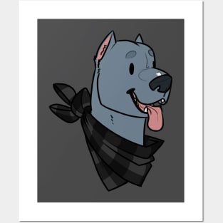 Pibble in a Bandanna Posters and Art